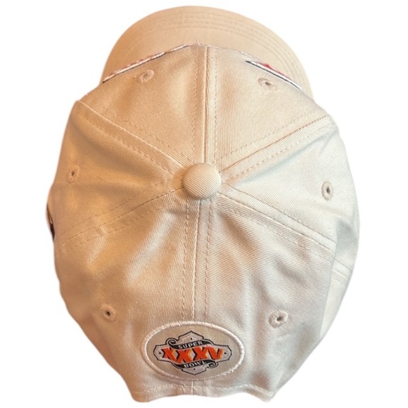 Superbowl XXXV Baltimore Ravens Strapback Cap Hat OS Tan Cotton NFL Embroidered - Picture 8 of 15